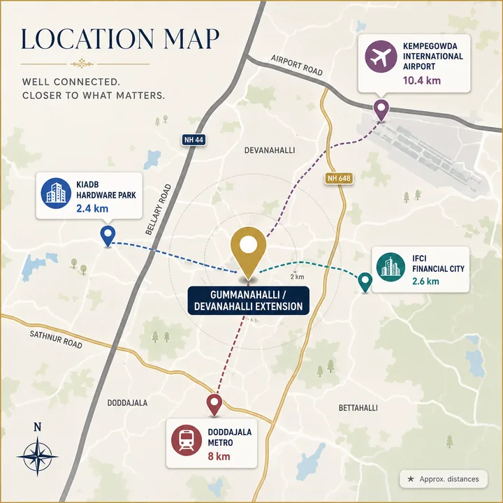 Brigade Savannah location map showing nearby landmarks